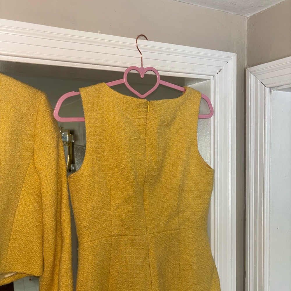 NWT J. Crew Yellow Dress & Jacket Set - Picture 16 of 17